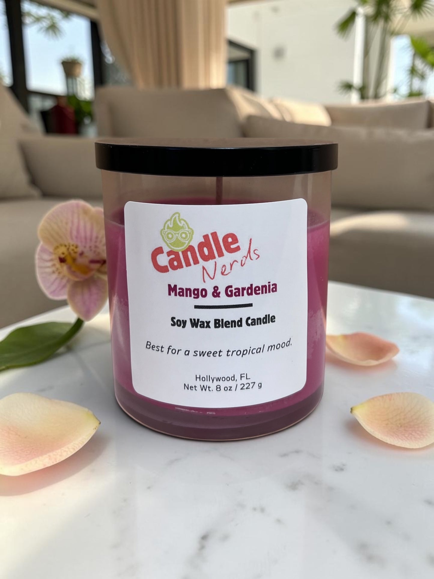 Mango and Gardenia Soy-Blend Candle