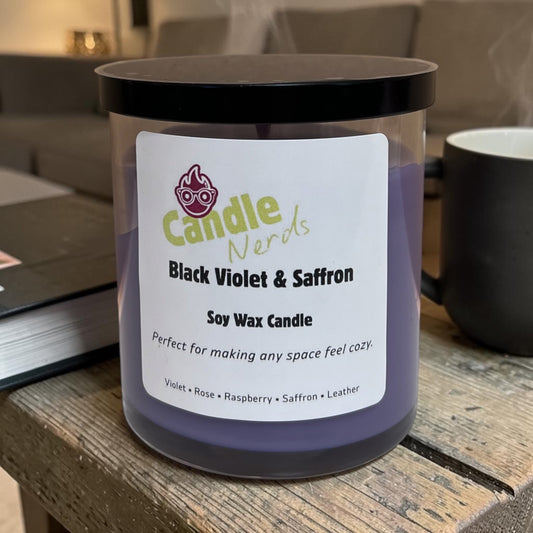Black Violet & Saffron Soy-Blend Candle